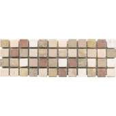 ELIANE Mosaico C-1600 3 in. x 8 in. x 10 mm Natural Stone Mesh-Mounted Mosaic Tile-8007280 202070708