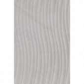 ELIANE Sonoma Gray Wave Decor 8 in. x 12 in. Ceramic Wall Tile (16.15 sq. ft. / case)-8027586 206192114