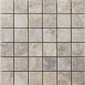 Emser Trav Ancient Tumbled 12 in. x 12 in. x 10 mm Stone Mesh-Mounted Mosaic Tile-T06TRAVSI1212ASC 204611704