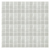 Epoch Architectural Surfaces Irridecentz I-Off White-1413 Mosaic Recycled Glass 12 in. x 12 in. Mesh Mounted Tile (5 sq. ft. / case)-I-OFF WHITE-1413 203434319