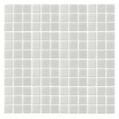 Epoch Architectural Surfaces Monoz M-White-1400 Mosaic Recycled Glass 12 in. x 12 in. Mesh Mounted Floor & Wall Tile (5 sq. ft. / case)-M-WHITE-1400 203434331