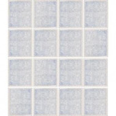 Epoch Architectural Surfaces Oceanz Arctic White-1727 Crackled Glass 12 in. x 12 in. Mesh Mounted Tile (5 sq. ft. / case)-ARCTIC White-1727 203434280