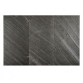 FastStone+ Black Line 12 in. x 24 in. Slate Peel and Stick Wall Tile (6 sq. ft. / pack)-70-048-05-01 207041452