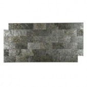 FastStone+ Silver Shine 3 in. x 6 in. Slate Peel and Stick Wall Tile (5 sq. ft. / pack)-70-046-01-01 207041366