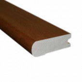 Hand Scraped Maple Spice/Nutmeg 0.81 in. Thick x 2-3/4 in. Wide x 78 in. Length Hardwood Flush-Mount Stair Nose Molding-LM6047 202103222
