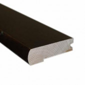 HandScraped Maple Chocolate 1/2 in. Thick x 3 in. Wide x 78 in. Length Hardwood Flush-Mount Stairnose Molding-LM6727 203438393