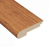 Home Legend Brazilian Tigerwood 3/4 in. Thick x 3-3/8 in. Wide x 78 in. Length Hardwood Stair Nose Molding-HL805SN 202637986