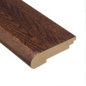 Home Legend Elm Walnut 3/4 in. Thick x 3-1/2 in. Wide x 78 in. Length Hardwood Stair Nose Molding-HL76SNS 202616453