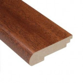 Home Legend Mahogany Natural 1/2 in. Thick x 3-3/8 in. Wide x 78 in. Length Hardwood Stair Nose Molding-HL504SNP 202639403