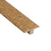 Home Legend Natural Basket Weave 7/16 in. Thick x 1-3/4 in. Wide x 78 in. Length Cork T-Molding-HL9320TM 100657823