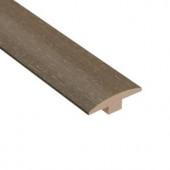 Home Legend Wire Brushed Hickory Grey 3/8 in. Thick x 2 in. Wide x 78 in. Length Hardwood T-Molding-HL318TM 206406000