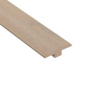 Home Legend Wire Brushed Oak Frost 3/8 in. Thick x 2 in. Wide x 78 in. Length Hardwood T-Molding-HL325TM 206406469
