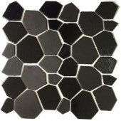 Instant Mosaic Peel and Stick 11-1/2 in. x 11-1/2 in. x 5 mm Glass Mosaic Tile-04-109 206748902