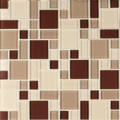 Instant Mosaic Peel and Stick Glass Wall Tile - 3 in. x 6 in. Tile Sample-SAMPLE04-102 206585405