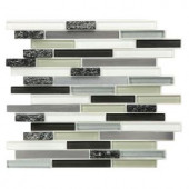 Instant Mosaic Peel and Stick Glass/Stone/Metal Wall Tile - 3 in. x 12 in. Tile Sample-SAMPLE06-102 206585413