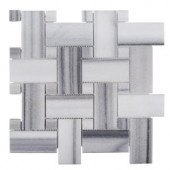 Jeff Lewis Camden 12 in. x 12 in. x 10 mm Marble Mosaic Tile-98484 207174639