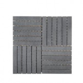 Jeff Lewis Hudson Basalt 11-7/8 in. x 11-7/8 in. x 8 mm Basalt Mosaic Tile-98481 207174624
