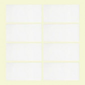 Jeffrey Court Allegro White 3 in. x 6 in. Ceramic Wall Tile (8-pieces / pack)-99501 202663548