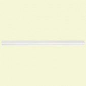Jeffrey Court Allegro White Gloss Dome 3/4 in. x 12 in. Ceramic Wall Tile-99531 202663577