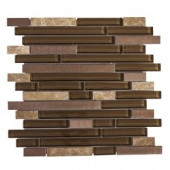 Jeffrey Court Bronze Age 11.75 in. x 13 in. x 8 mm Glass/Stone/Metal Mosaic Wall Tile-99553 204213633