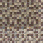 Jeffrey Court Cabernet 12 in. x 12 in. x 8 mm Glass Slate Mosaic Wall Tile-99203 202050753