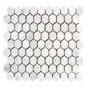 Jeffrey Court Carrara Constellation 10-7/8 in. x 11-5/8 in. x 8 mm Marble Mosaic Tile-99354 205948403