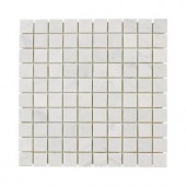 Jeffrey Court Carrara White 12 in. x 12 in. x 8 mm Marble Mosaic Floor/Wall Tile-99050 202273491