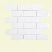Jeffrey Court Classic Brick 11-5/8 in. x 11-5/8 in. x 6 mm Porcelain Mosaic Tile-96024 207089041