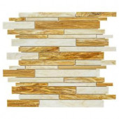 Jeffrey Court Cream Puff 11.75 in. x 14 in. x 8 mm Glass Mosaic Wall Tile-99745 204659486