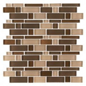 Jeffrey Court Heritage Cold Pencil 12 in. x 12 in. x 8 mm Glass Mosaic Tile-99526 202663571