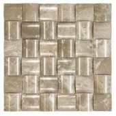 Jeffrey Court Interface Grey 11-1/2 in. x 11-1/2 in. x 15 mm Stone Mosaic Tile-99766 205594404