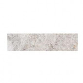 Jeffrey Court Knight Grey 4 in. x 12 in. x 10 mm Marble Wall Tile(1-Pack/3-Pieces/1 sq. ft.)-99276 206955405