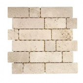 Jeffrey Court Light Block 12 in. x 12 in. x 8 mm Travertine Mosaic Wall Tile-53064 202050771