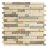 Jeffrey Court Majestic Blend 12 in. x 12 in. x 8 mm Glass and Stone Mosaic Wall Tile-99700 205110700