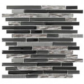 Jeffrey Court Materialized 12 in. x 12.25 in. x 8 mm Glass/Metal Mosaic Wall Tile-99587 204659469