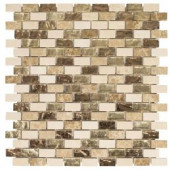 Jeffrey Court Molten 12 in. x 12 in. x 8 mm Glass/Marble Mosaic Tile-99481 205790833