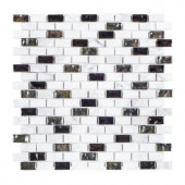 Jeffrey Court Polar Ice 11-3/8 in. x 12 in. x 8 mm Stone/Glass Mosaic Tile-99584 206796720
