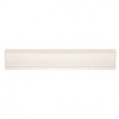 Jeffrey Court Royal Cream Gloss Crown 12 in. x 2-1/4 in. Ceramic Wall Tile-99537 202663583