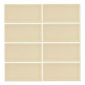 Jeffrey Court Summer Wheat Gloss 3 in. x 6 in. x 8 mm Ceramic Wall Tile-99509 202663556