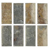 Jeffrey Court Tumbled Slate 3 in. x 6 in. x 8 mm Floor and Wall Slate Tile (8 pieces / pack)-99030 202273471