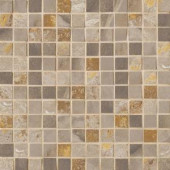 MARAZZI Jade 13 in. x 13 in. x 8-1/2 mm Taupe Porcelain Mesh-Mounted Mosaic Floor and Wall Tile-UE4Y 100620834