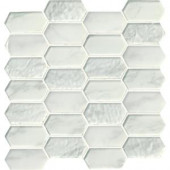 MS International Calypso Picket 12 in. x 12 in. x 8 mm Glass Mesh-Mounted Mosaic Tile (9.7 sq. ft. / case)-GLSPK-CALYP8MM 300333809