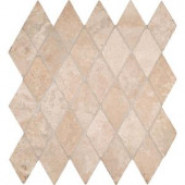 MS International Durango Rhomboids 12 in. x 12 in. x 10 mm Tumbled Travertine Mesh-Mounted Mosaic Tile (10 sq. ft. / case)-DUR-2X2RBT 300333801