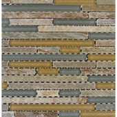 MS International Golden Fields Interlocking 12 in. x 12 in. x 8 mm Glass Stone Mesh-Mounted Mosaic Tile-SGLSIL-GF8MM 202814247