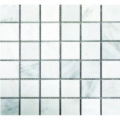MS International Greecian White 12 in. x 12 in. x 10 mm Polished Marble Mesh-Mounted Mosaic Tile-THDW1-SH-GW2X2 204235038