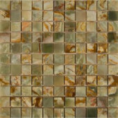 MS International Green 12 in. x 12 in. x 10 mm Polished Onyx Mesh-Mounted Mosaic Tile (10 sq. ft. / case)-SMOT-GONYX-1X1P 202508252