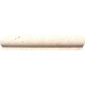 MS International Ivory 2 in. x 12 in. Travertine Rail Molding Wall Tile-THDW1-MR-IVO 100664342