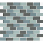 MS International Majestic Ocean 12 in. x 12 in. x 4 mm Glass Mesh-Mounted Mosaic Tile (20 sq. ft. / case)-GLSBRK-MO4MM 300333839