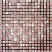 MS International Rojo Alicante 12 in. x 12 in. x 10 mm Tumbled Marble Mesh-Mounted Mosaic Tile (10 sq. ft. / case)-SMOT-RA-5/8-T 202508314