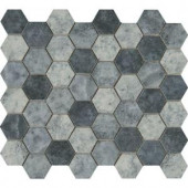 MS International Urban Tapestry Hexagon 12 in. x 12 in. x 6 mm Glass Mesh-Mounted Mosaic Tile (15 sq. ft. / case)-SMOT-GLS-UT6MM 206279729